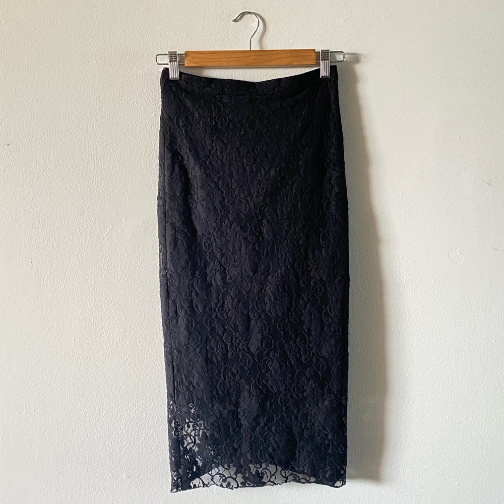 Vintage D&G lace midi skirt